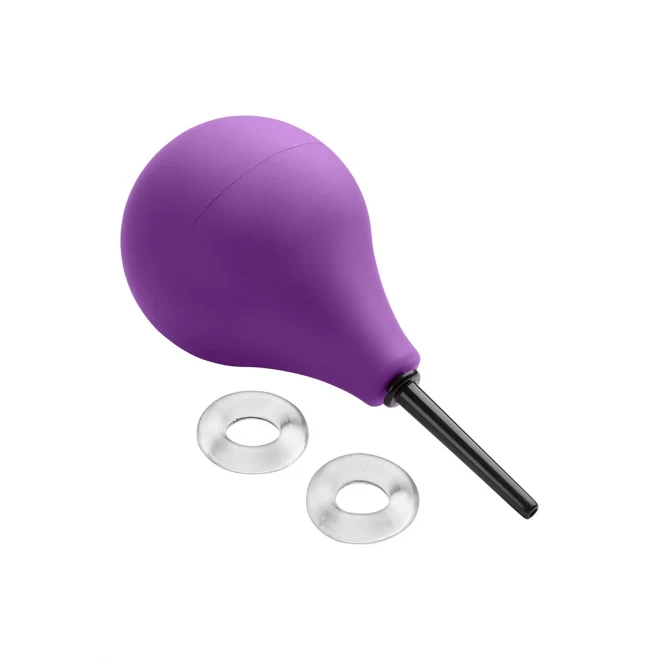 Soft enema bulb with 2 bonus c/rings