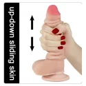 Realistyczne dildo z przyssawką Sliding skin dildo