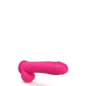 NEO ELITE 10INCH COCK WITH BALLS NEON PURPLE
