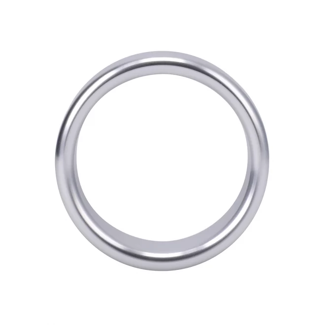 Brushed alloy - cockring - medium