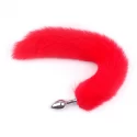 Anal Plug Small with Long Tail Red Passion Labs