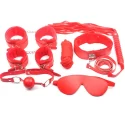 BDSM Bondage 7 Pieces Red Guilty Toys