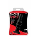 SHOVE UP 6INCH VIBRATING BUTTPLUG BLACK