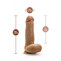 DR. SKIN DR. PAUL 7.25 INCH DILDO WITH BALLS BEIGE