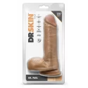 DR. SKIN DR. PAUL 7.25 INCH DILDO WITH BALLS BEIGE