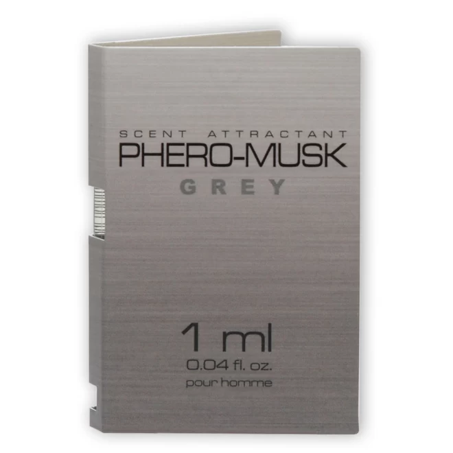 Perfumy z feromonami dla mężczyzn Phero Musk Grey 1ml