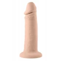 EVOLVED 6INCH VIBRATING DONG, LIGHT FLESH