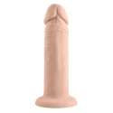 EVOLVED 6INCH VIBRATING DONG, LIGHT FLESH