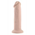 EVOLVED 7INCH GIRTHY VIBRATING DONG, LIGHT FLESH