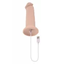 EVOLVED 7INCH GIRTHY VIBRATING DONG, LIGHT FLESH