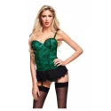 BUSTIER AND GSTRING GREEN, 1X/2X