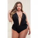 SEXY SATIN TEDDY GREEN, M/L
