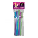 Glow-in-the-dark naughty straws