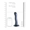 Ultra soft curvy g-spot dildo - 7'' / 17 cm