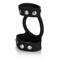 Potrójny ring na penisa Silicone Tri-Snap C & B Cage