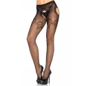 Rajstopy z otwartym krokiem Suspender Hose Duchess Lace