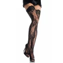 Pończochy Rose Lace Thigh Highs Os