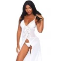 Koszulka Mesh Lace High Slit Maxidress
