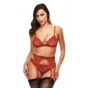 Komplet bileizny Lace Garter Set