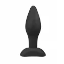 Korek analny - Small Black Silicone Buttplug S