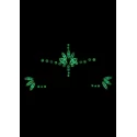 Body jewelry stickers - face - glow in the dark