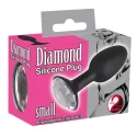 Korek analny z kryształkiem Diamond Silicone Plug Small