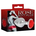 Plug analny z różą - Rose Butt Plug
