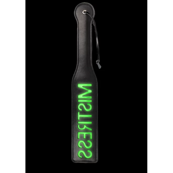 'mistress'' paddle - glow in the dark