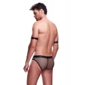 2PC SEXY COP SET BLACK, L/XL