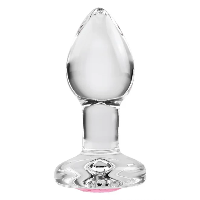ADAM ET EVE PINK GEM GLASS PLUG SMALL