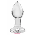 ADAM ET EVE PINK GEM GLASS PLUG SMALL