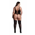 Elara vii - bodystocking with open cups - one size