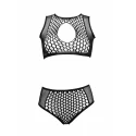 Duo net key-hole bra set