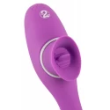 Wibrator ze stymulatorem łechtaczki 2 Function Bendable Vibe