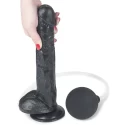 Dildo z przyssawką i z funkcją wytrysku 11"