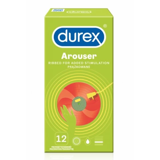 Prążkowane prezerwatywy Durex Arouser 12szt.