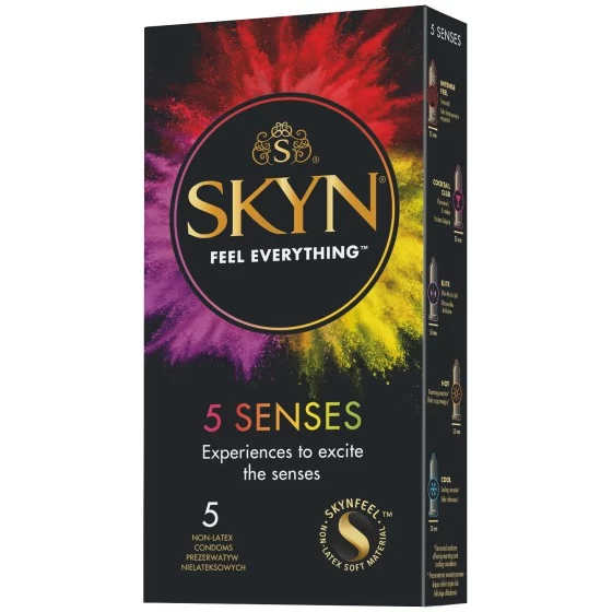 Bezlateksowe prezerwatywy Skyn 5 Senses 5 szt.