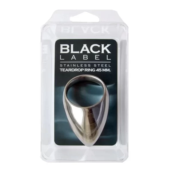 Metalowy pierścień na penisa Teardrop Cock Ring Stainless Steel 45 mm
