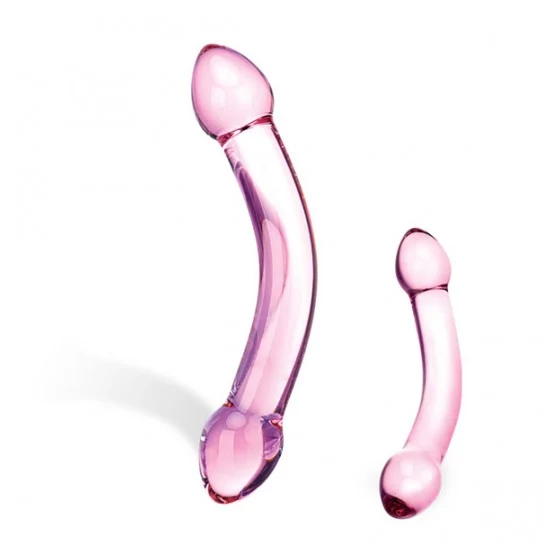 Szklane dildo Double Trouble