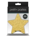 PRETTY PASTIES GLITTER STARS BLACK GOLD 2 PAIR