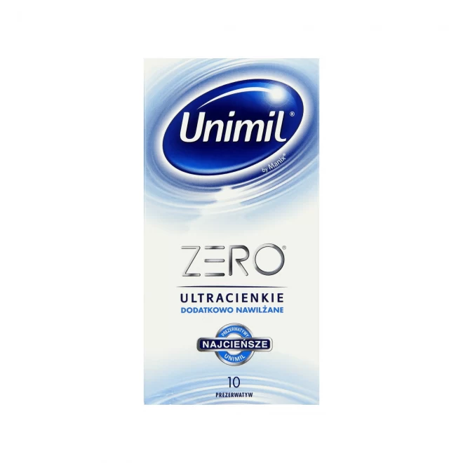 Bardzo cienkie prezerwatywy Unimil Zero 10szt.