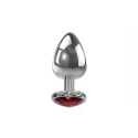 A&E ADAMS RED HEART GEM ANAL PLUG SMALL