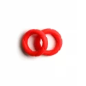 Liquid silicone ready rings 2-pack red