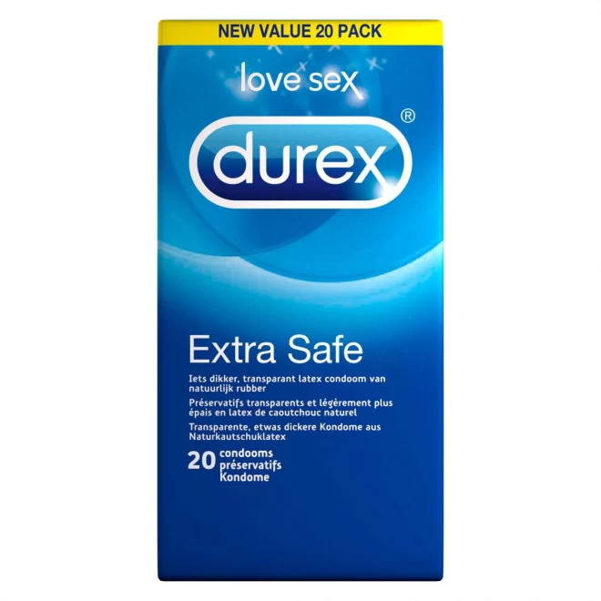 Pogrubiane prezerwatywy Durex Extra Safe 20szt.
