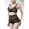 Grey velvet 2-teiliges bh set 