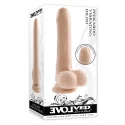EVOLVED PEEK A BOO VIBRATING DILDO 8 INCH DARK