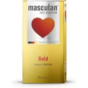 Złote prezerwatywy o zapachu wanilii Masculan Gold 10szt.