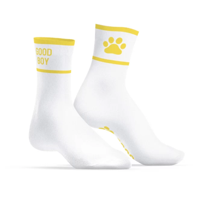 Sneakxx sneaker socks good boy yellow