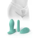 Stringi z wibrującym krokiem HookUp Remote Bow-Tie G-String +Size