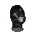 Blindfolded mask with breathable ball gag